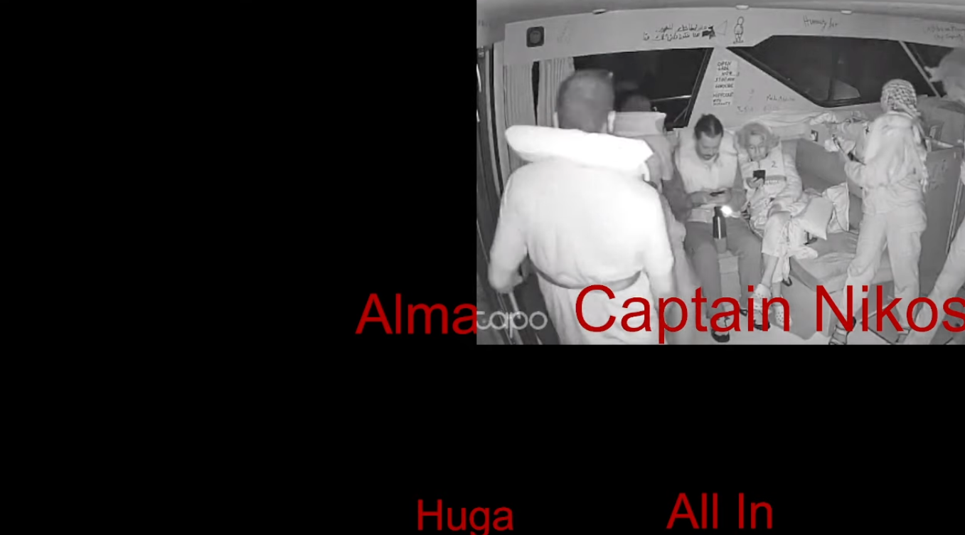 Crew members anticipate interception on board