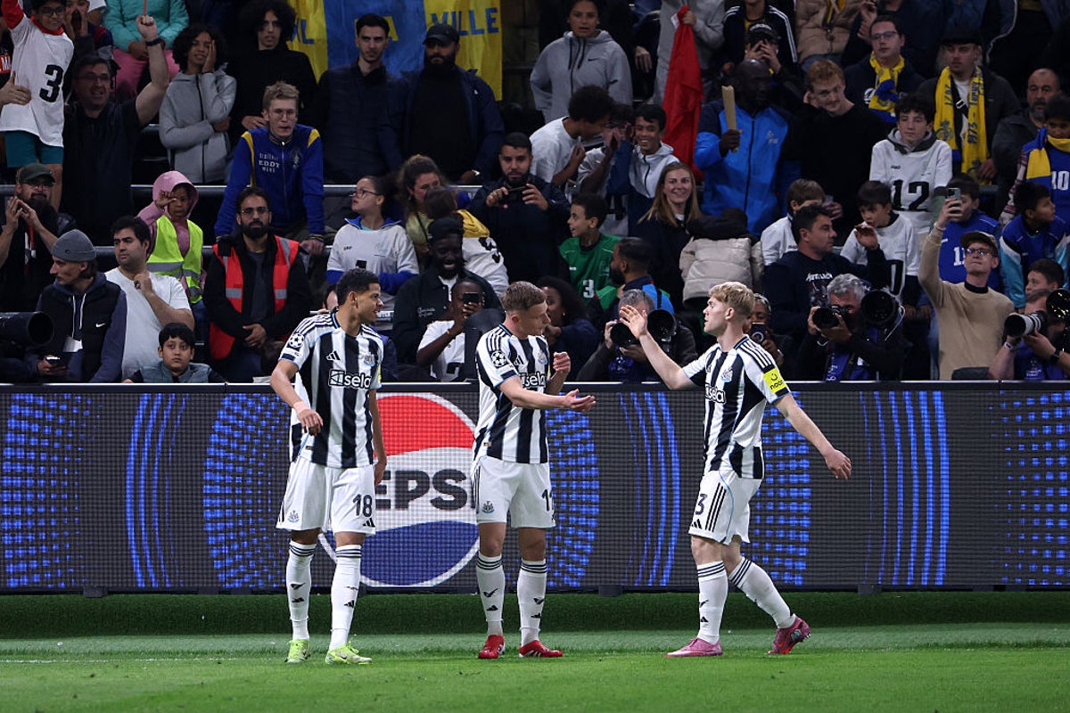 Union SG v Newcastle live: Late Barnes goal wraps up three points for Magpies against Belgian title-holders in Champions League