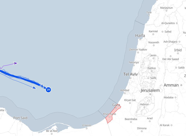 The Global Sumud Flotilla approaches Gaza