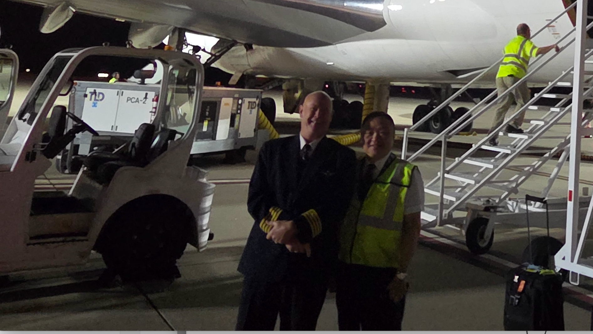 Atlas Air cargo pilot Wayne Hoefler (left) is suing American Airlines after he allegedly went partially deaf in a mid-air cabin depressurization incident