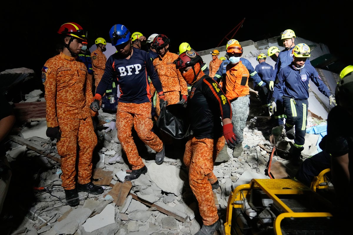 Photos show destruction and rescue efforts after Philippines earthquake