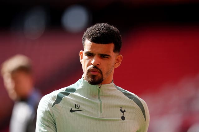 Dominic Solanke has not played for Tottenham since August 23 (Adam Davy/PA)
