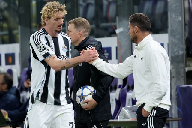 Newcastle boss Eddie Howe is confident there is more to come from record signing Nick Woltemade (Peter Lous/PA)