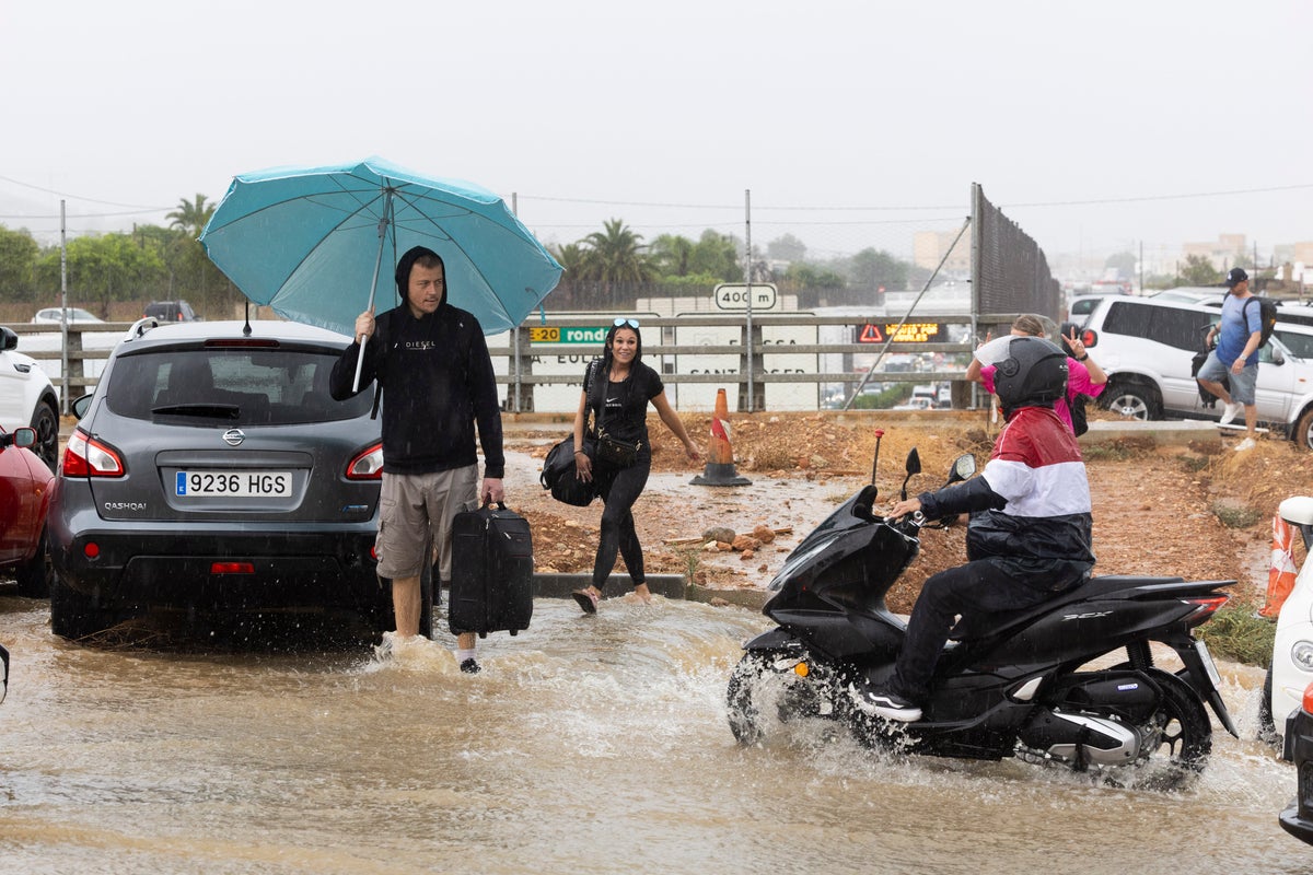 Ibiza and Formentera hit by widespread floods after red alert issued for ‘dangerous rain’