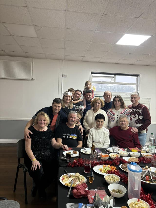 <p>Juliet Grover (far left) has hosted a number of Ukrainian refugees since the war started in 2022 </p>