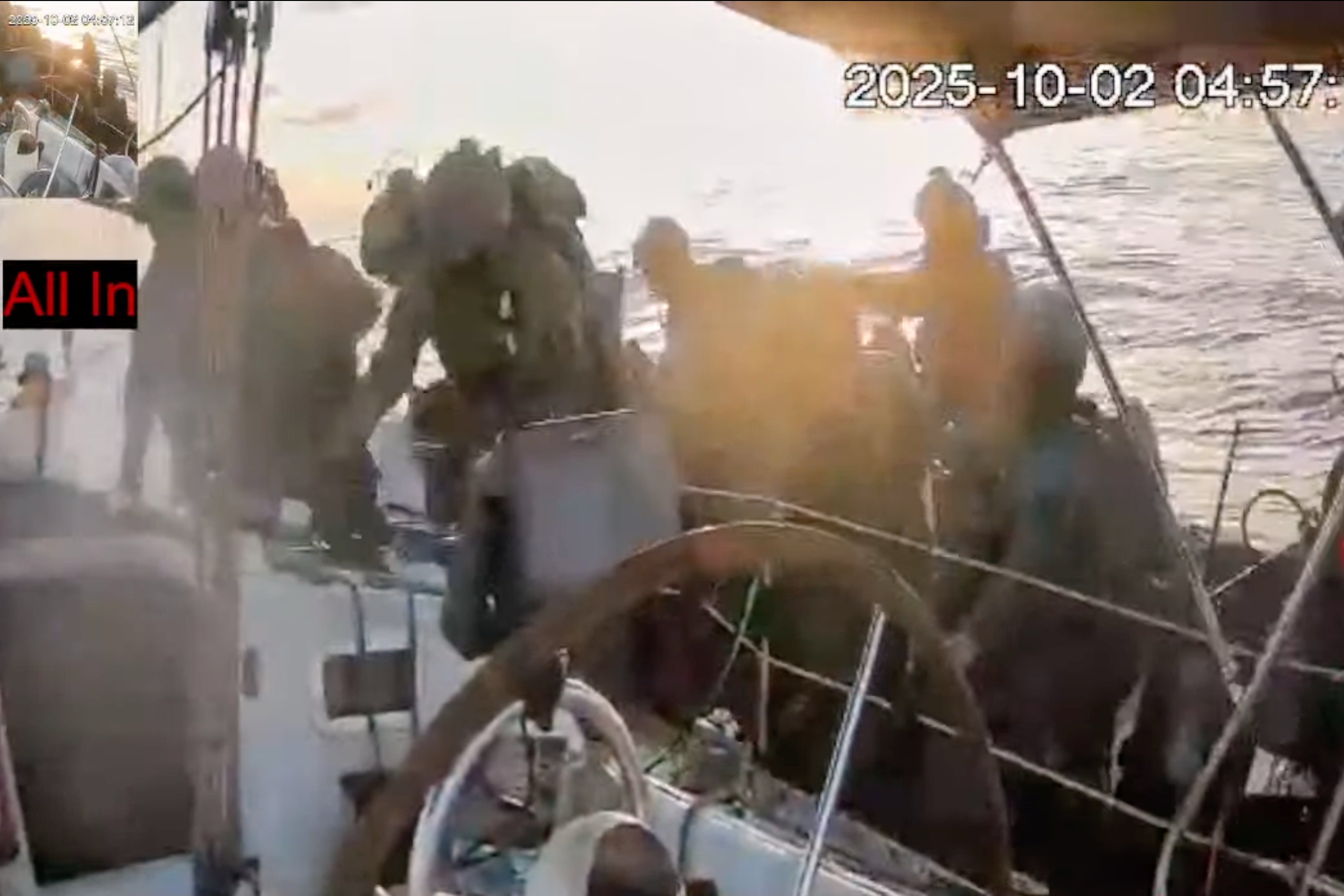 The flotilla set sail in August to deliver aid to war-torn Gaza