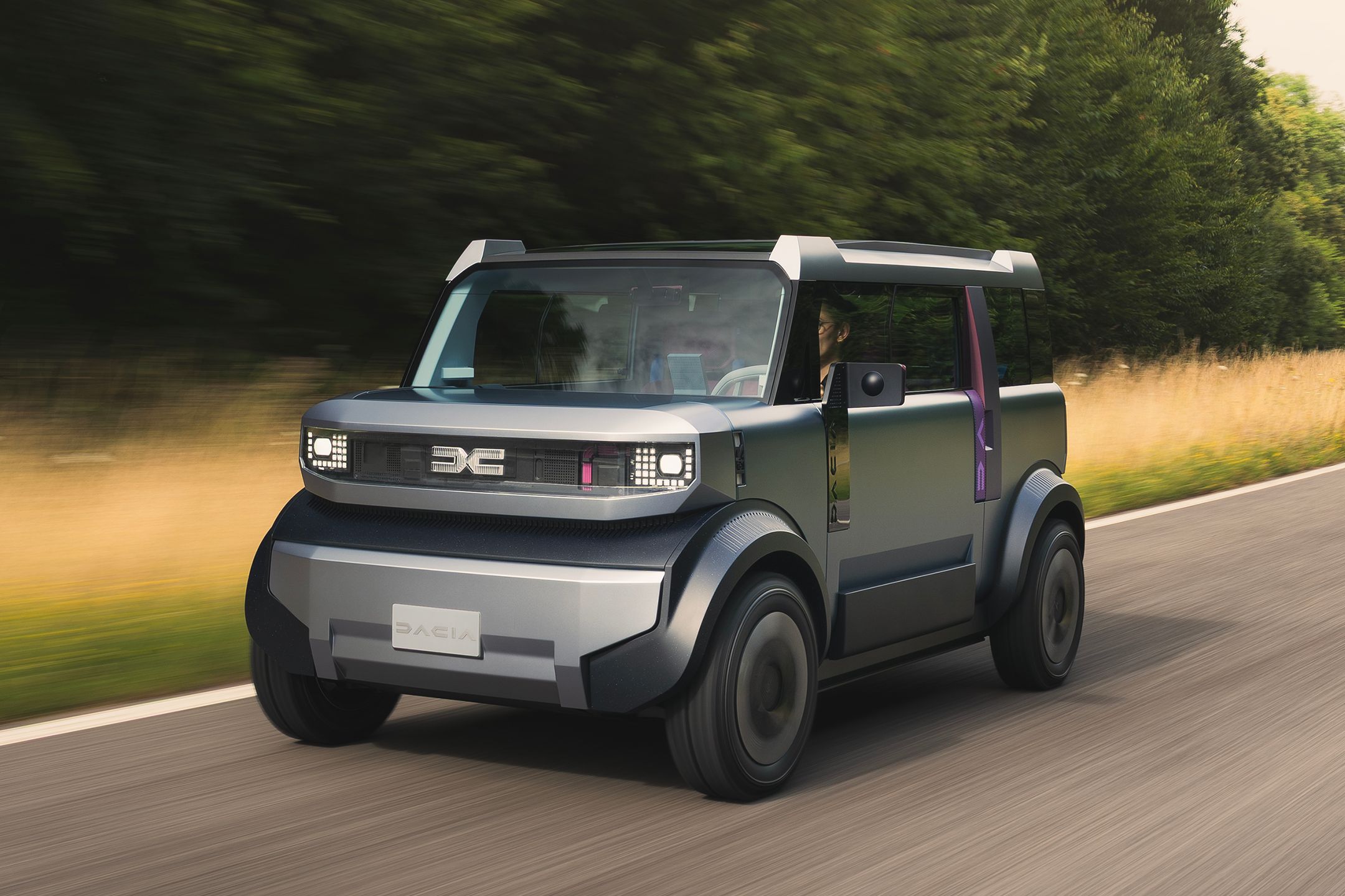 An ultra-compact four-seater city car, the Hipster Concept is Dacia’s vision of affordable electric mobility