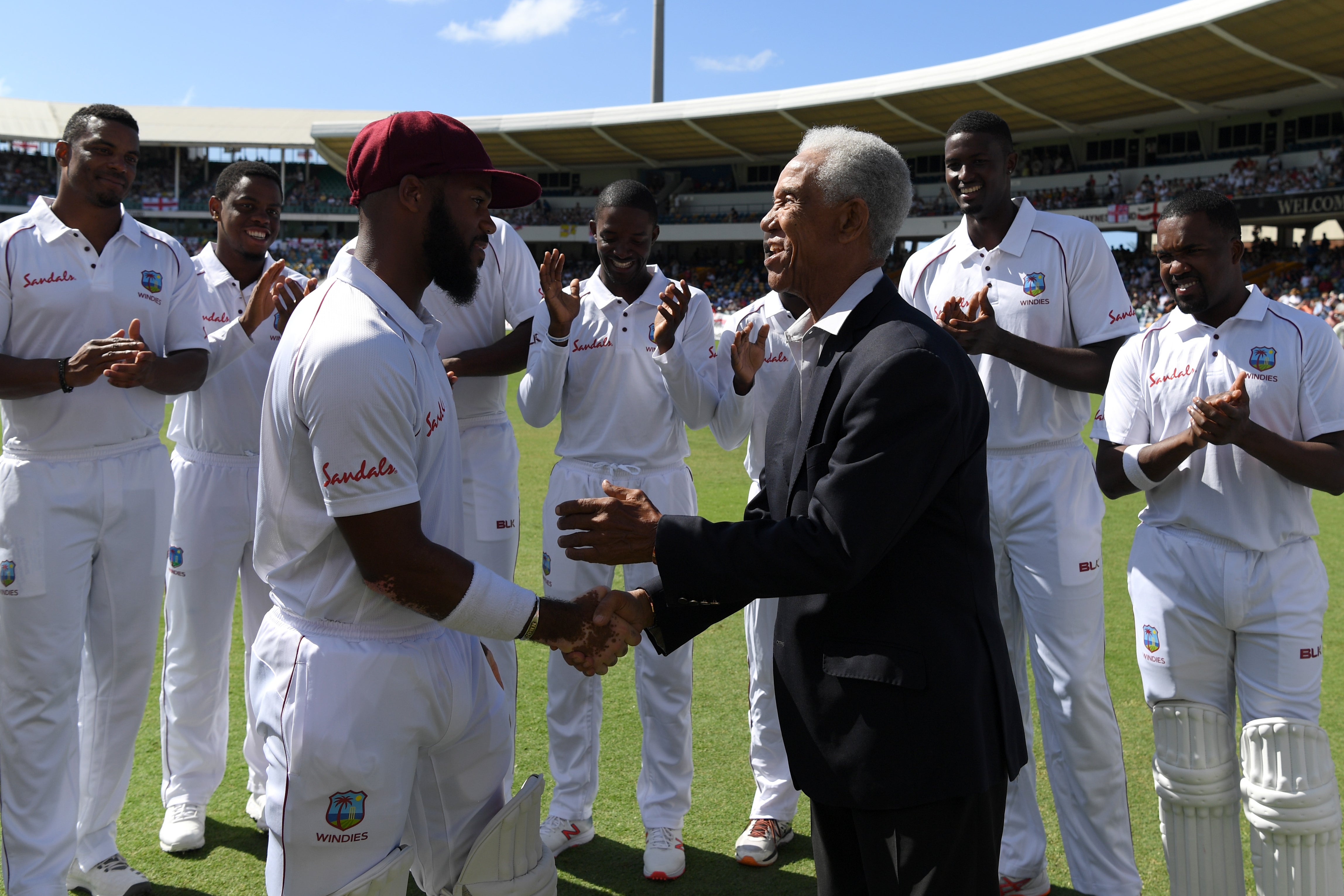 Sobers remained a familiar face at Tests in Barbados (Getty Images)
