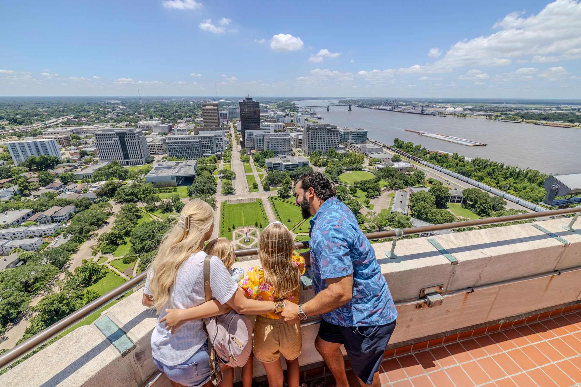 The Louisiana State Capitol in Baton Rouge is a must visit for architecture fans
