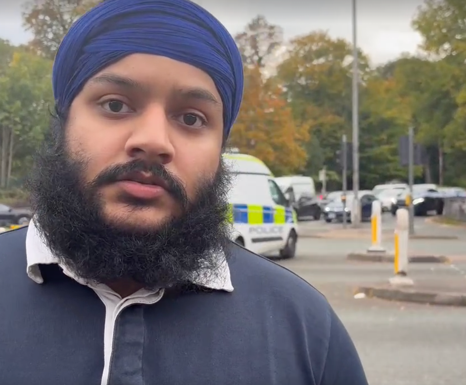 Gurmeet Singh, 25, said he had come to pay his respects on a 'horrible' day