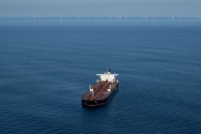 <p>The tanker of Russia’s ‘shadow fleet’ was spotted off the French coast</p>