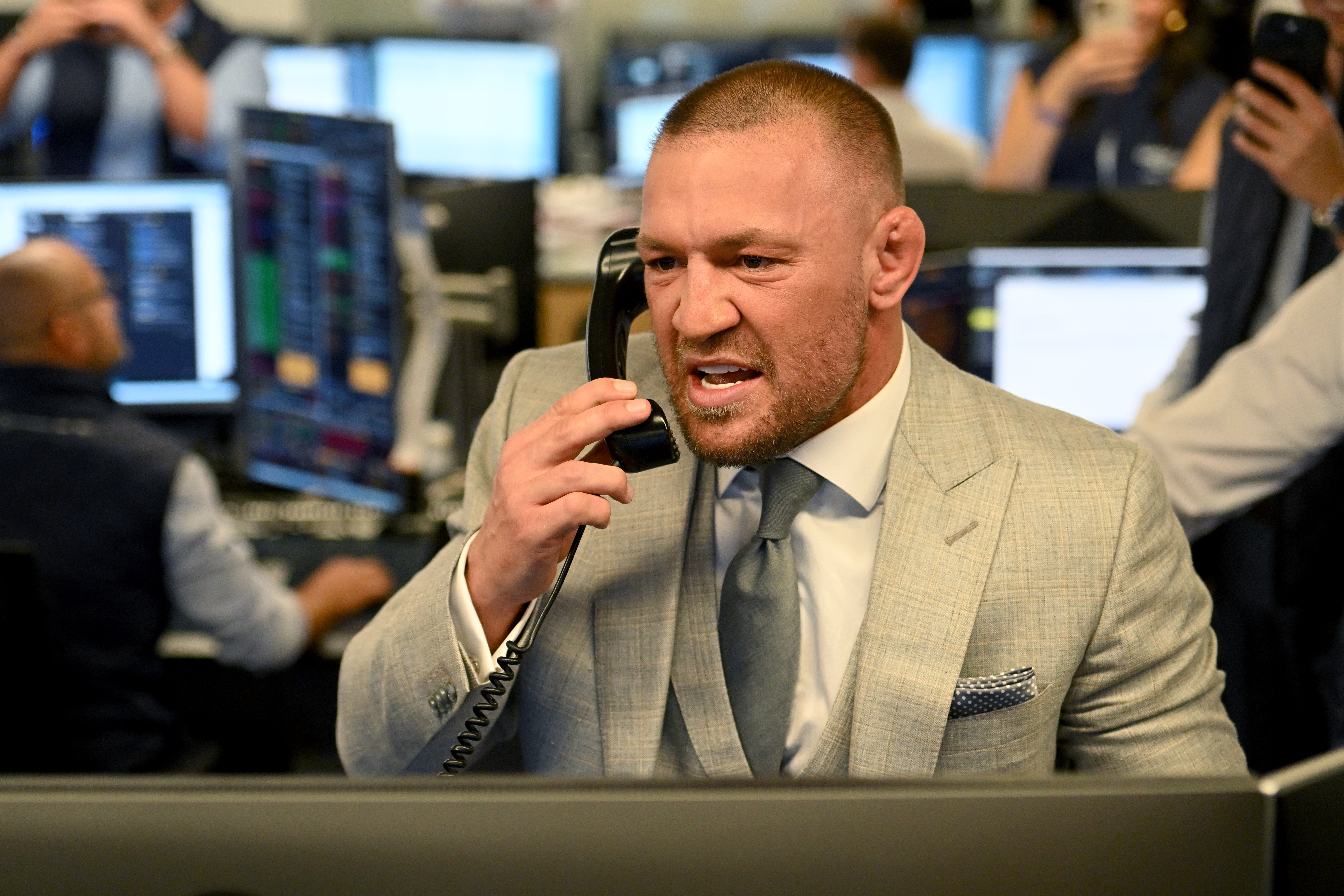 Conor McGregor pictured at a charity day in New York on 11 September