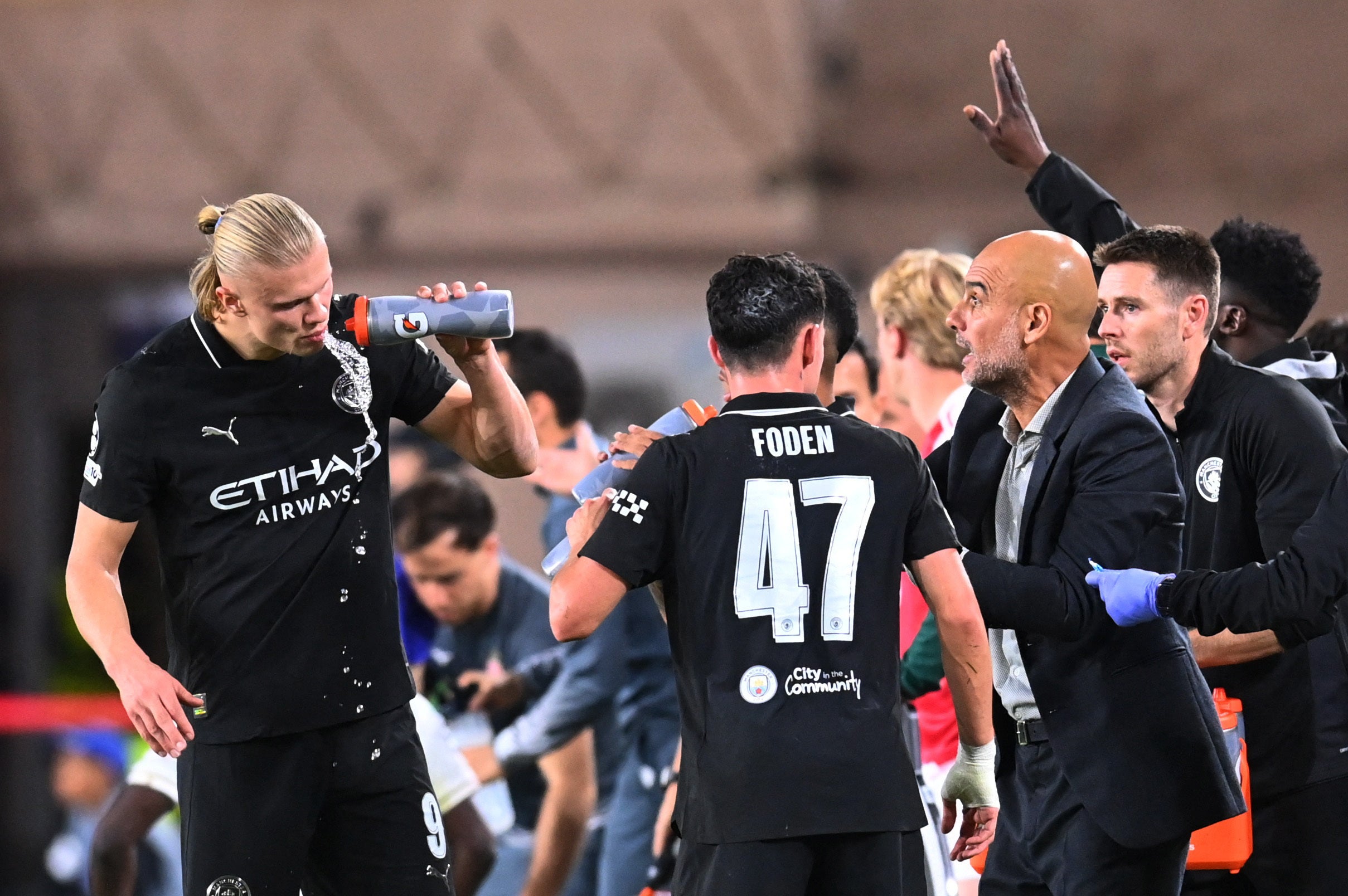 Manchester City succumbed to another late goal to forfeit victory in the Champions League