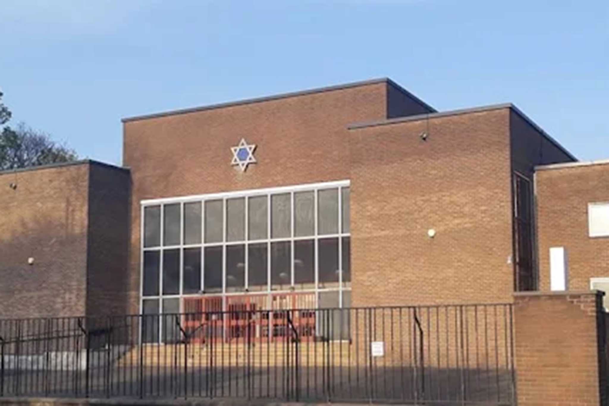 Heaton Park Hebrew Congregation synagogue in Crumpsall, Manchester, where the incident took place