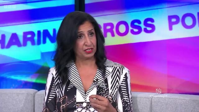 <p>Shabnam Chaudhri, the first female Muslim detective superintendent in the Met, speaking about the Panorama documentary on BBC Newsnight </p>