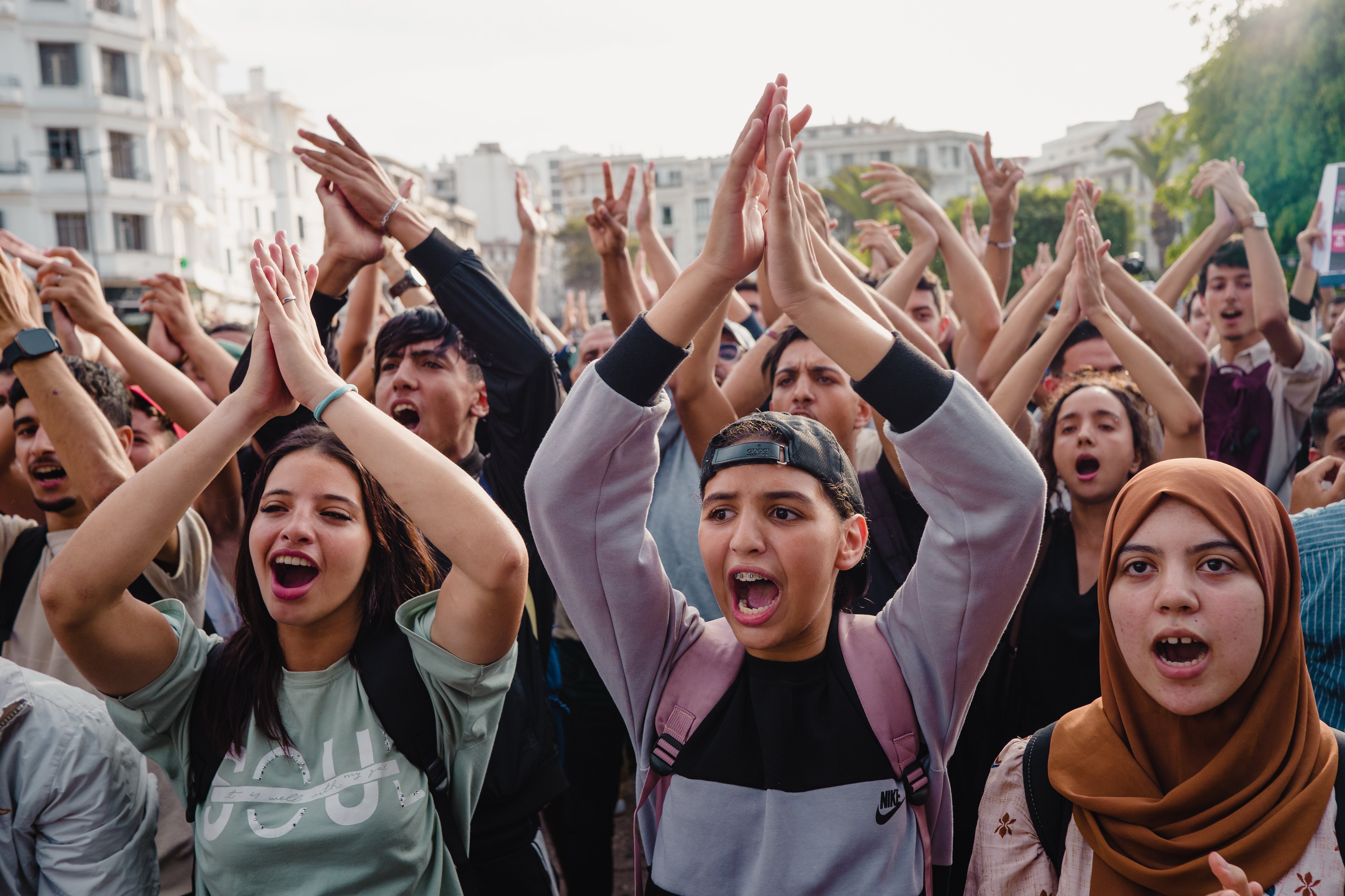 APTOPIX Morocco Youth Protests