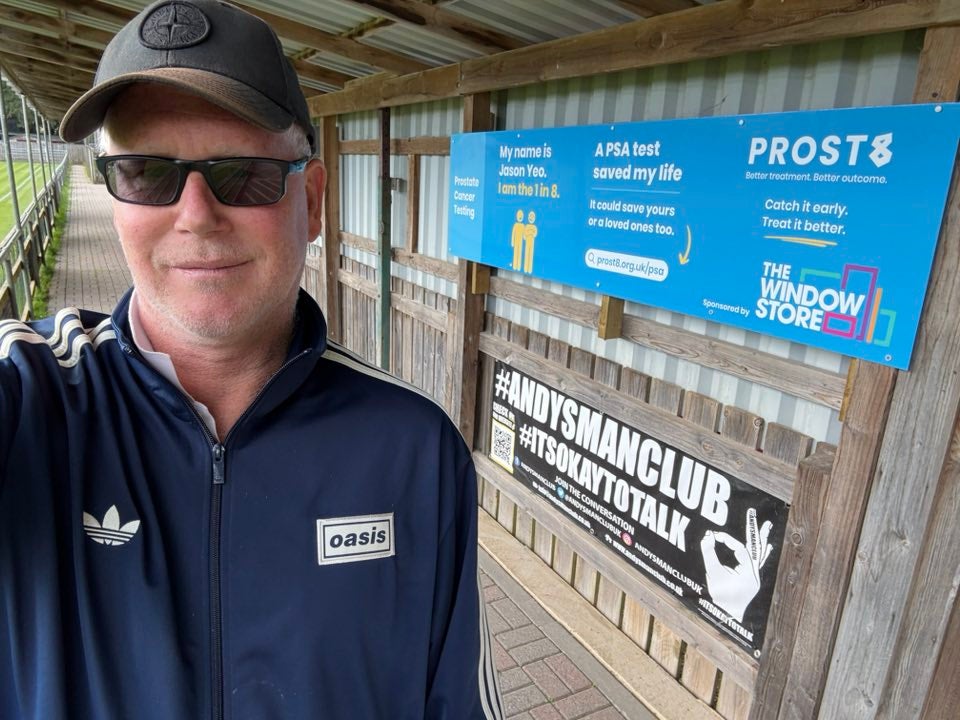 Jason Yeo wants to encourage men aged over 50 to get tested for prostate cancer