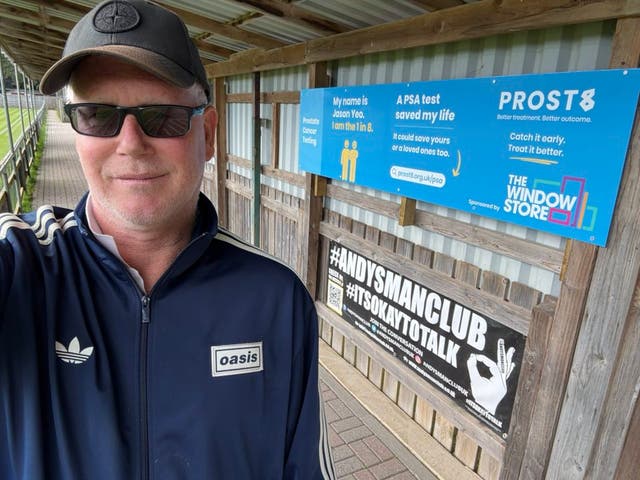 <p>Jason Yeo wants to encourage men aged over 50 to get tested for prostate cancer</p>