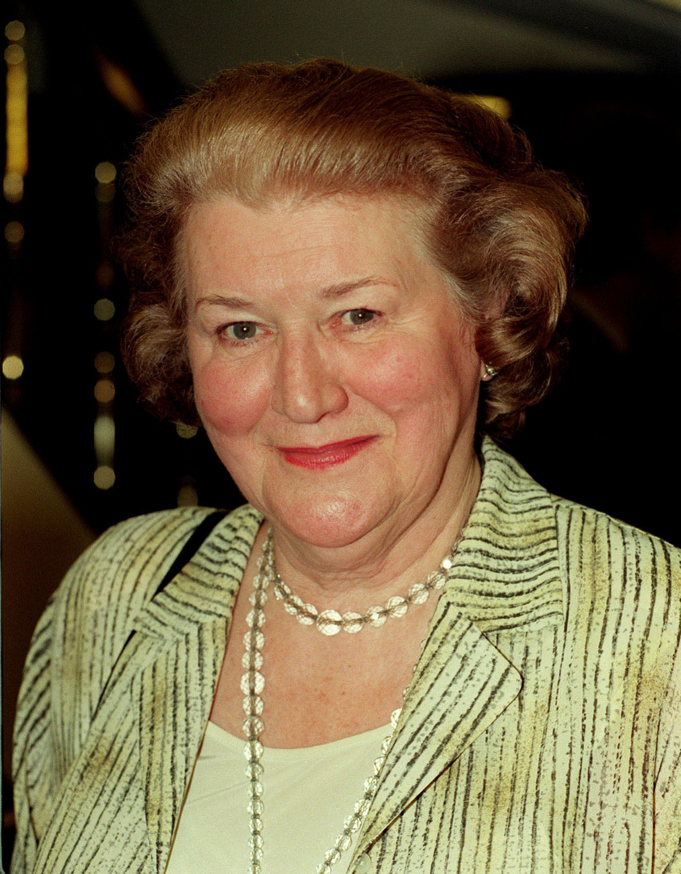 Patricia Routledge attending the South Bank Show awards ceremony at the Savoy Hotel in London