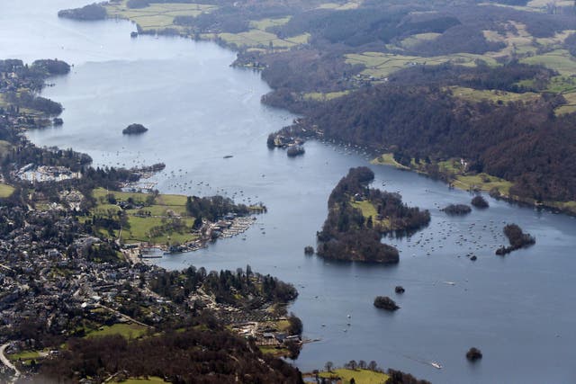 Tackling septic tank spills into Lake Windermere is one of the projects to have won funding (Owen Humphreys/PA)