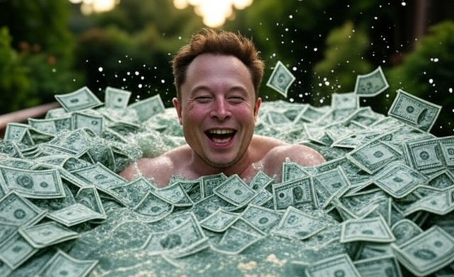 <p>How Elon Musk's AI-powered image generating platform Grok imagined him as a trillionaire</p>