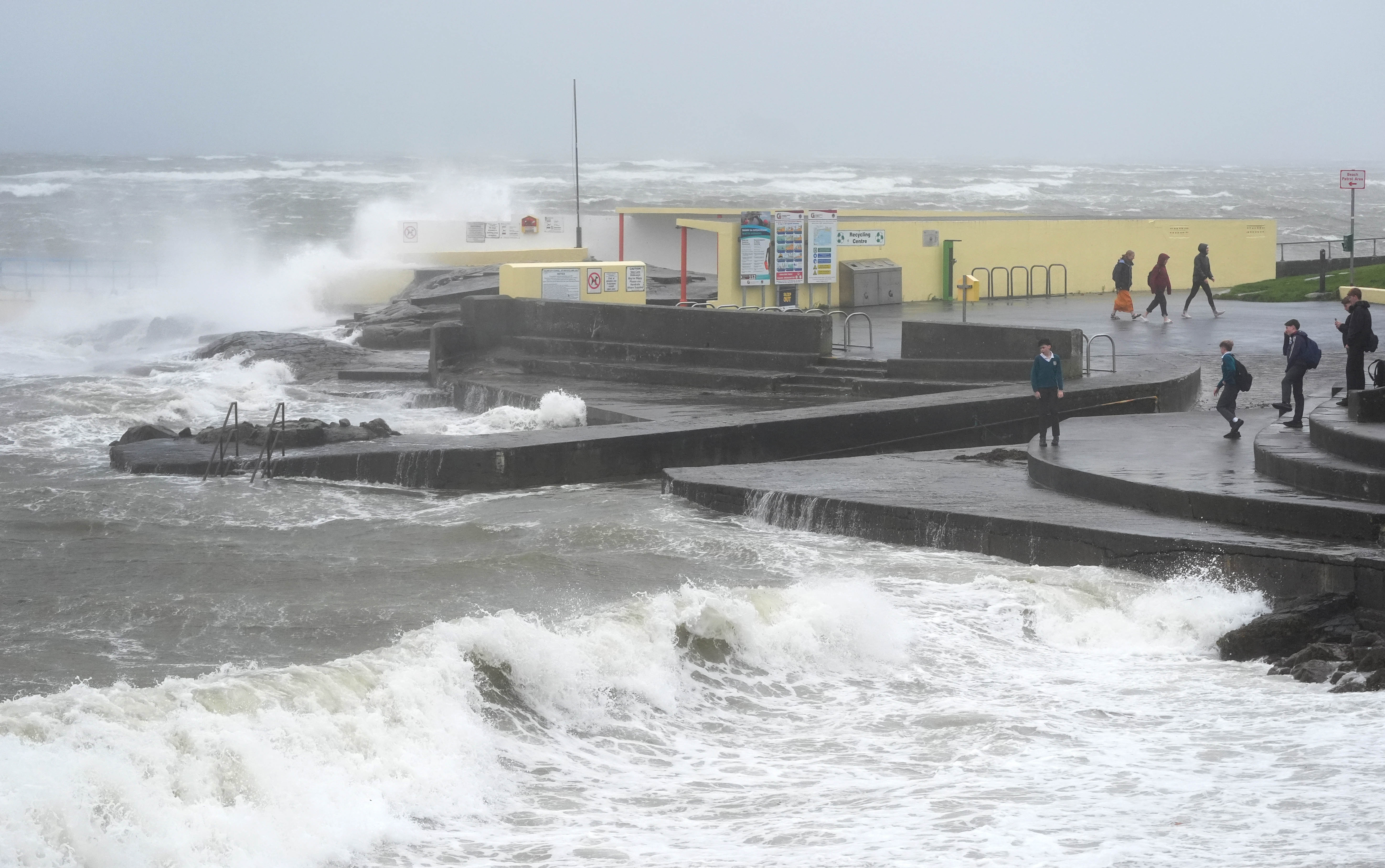 <p>Storm Amy has brought damaging winds to the island of Ireland, with every county under weather warnings on Friday</p>