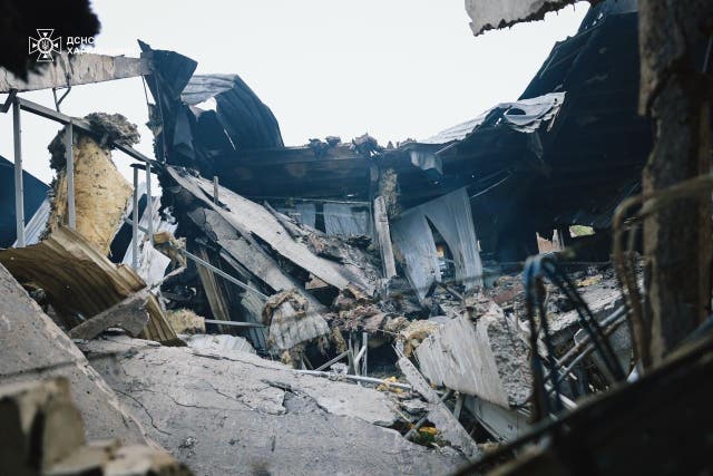 <p>A pig farm is struck by Russian missiles in Kharkiv   </p>