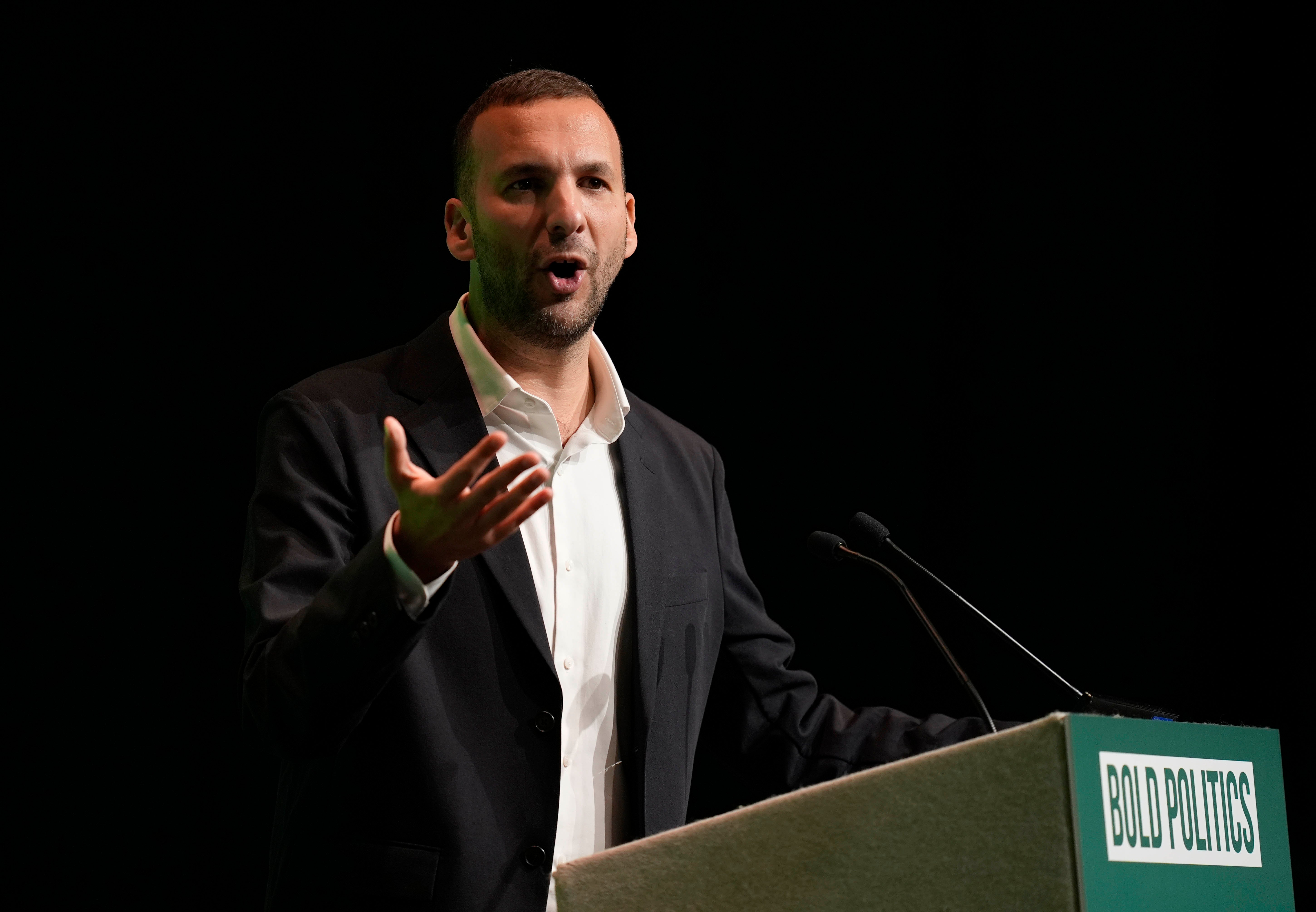 Polanski gives his first conference speech as leader of the Green Party