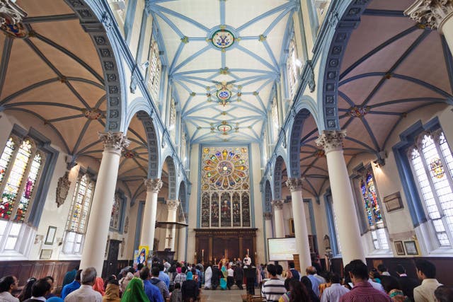 Congregations at Church of England services have grown slightly in recent years (Steve Vidler/Alamy)