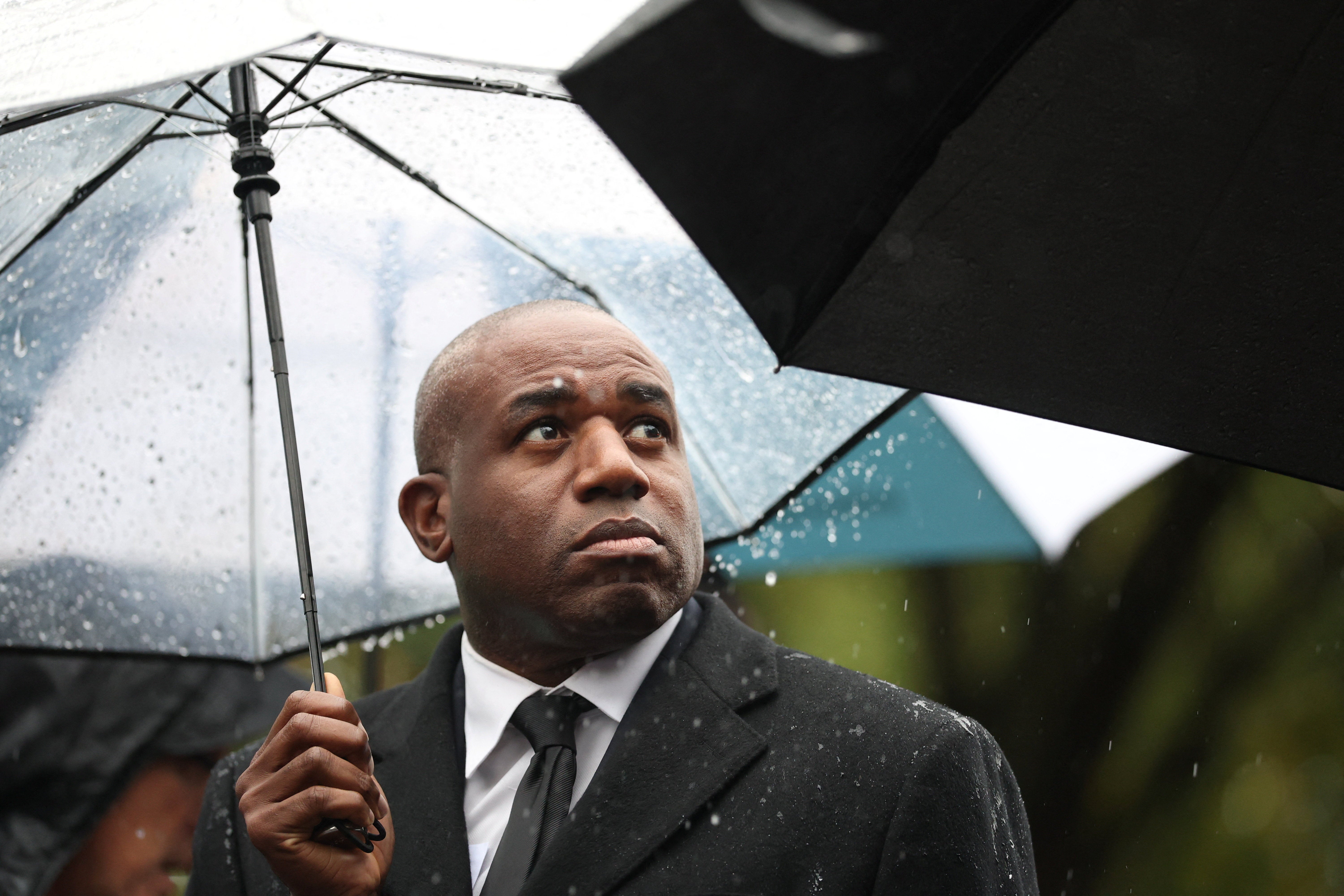 David Lammy has been heckled at a vigil in Manchester
