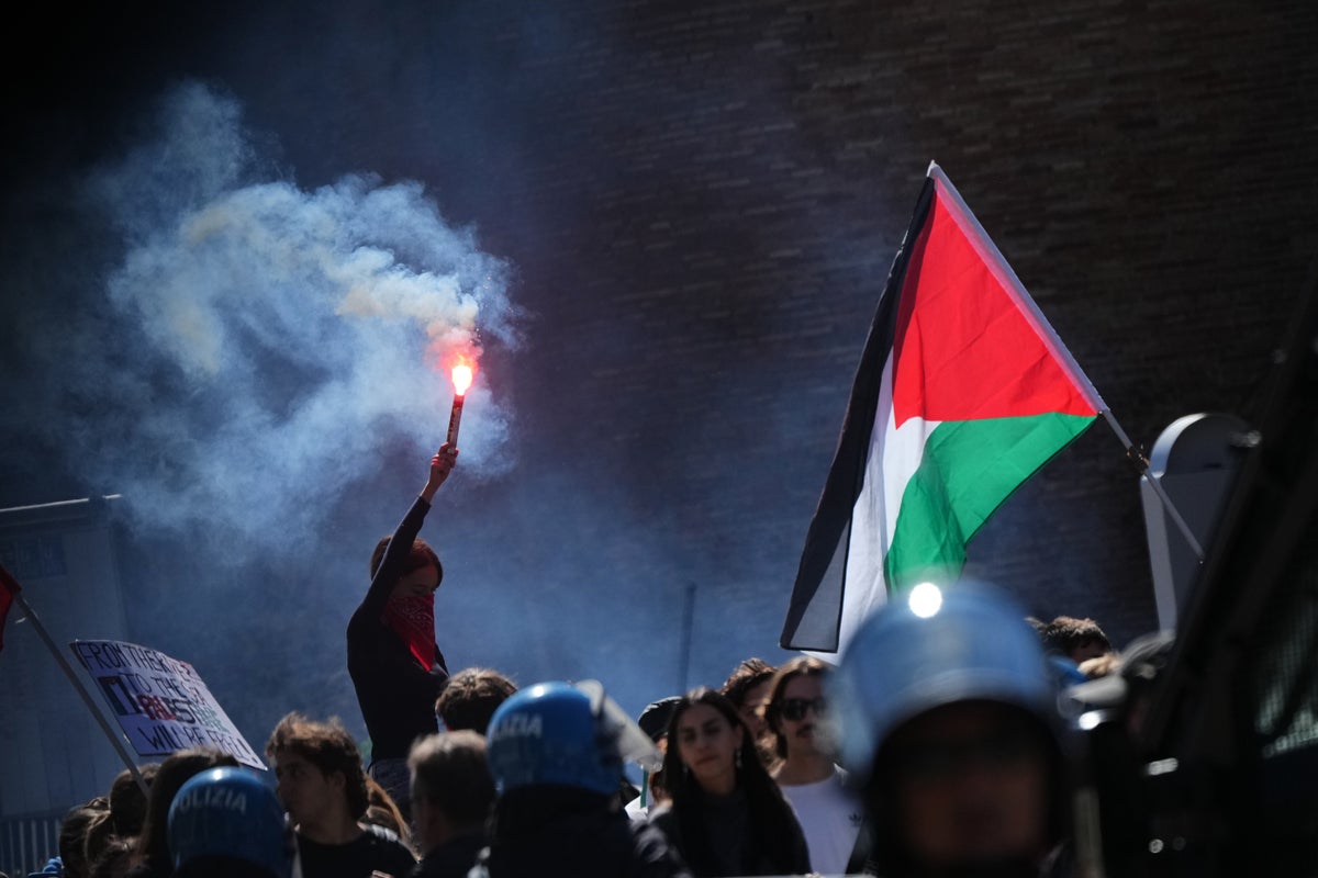 Pro-Palestine protesters demand Italy cancel upcoming World Cup qualifying match against Israel