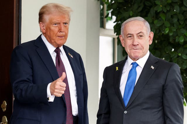 <p>Israel has agreed to an “initial withdrawal line” in Gaza, President Donald Trump announced Saturday. Hamas has not yet confirmed, he added</p>