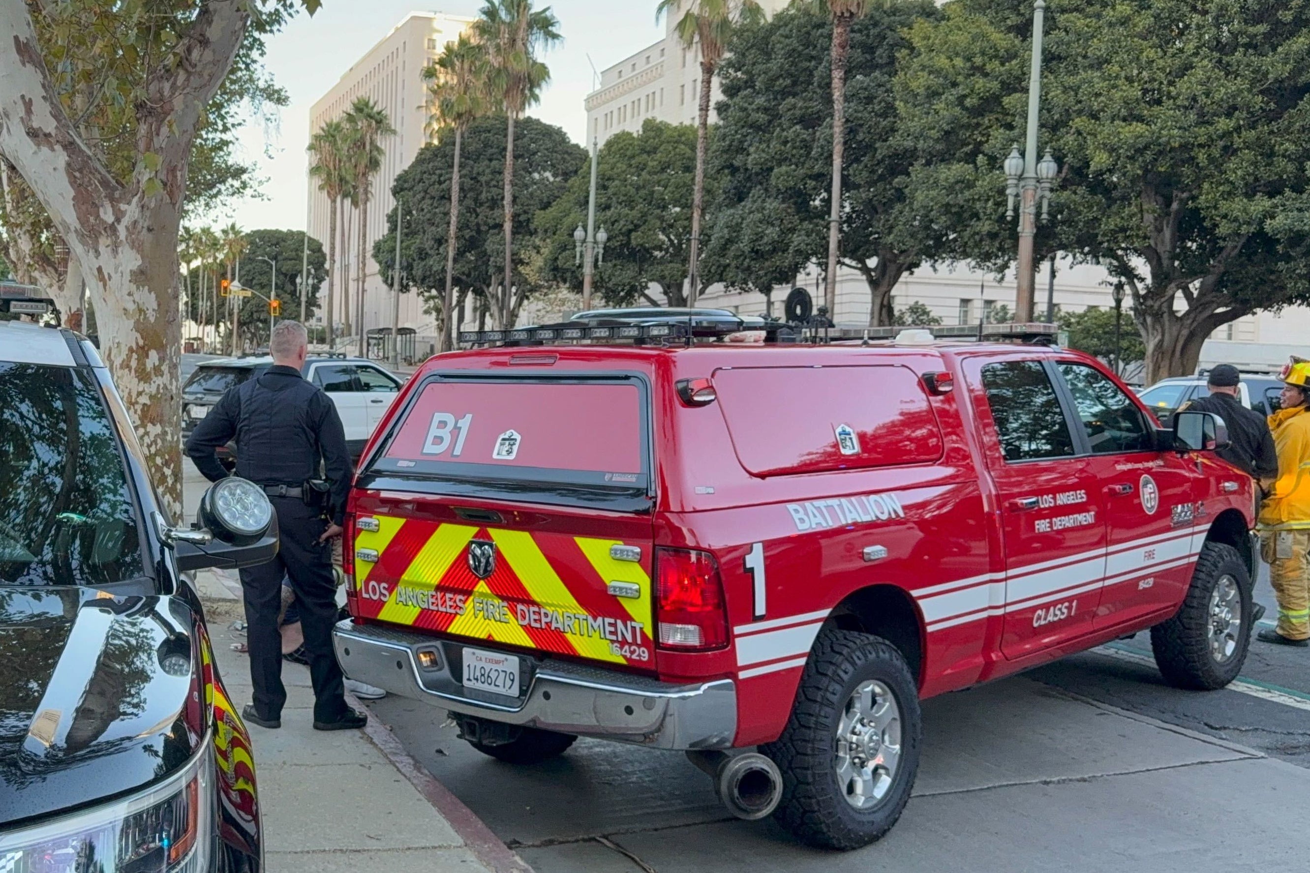 There were no immediate reports of injuries following the crash, police said