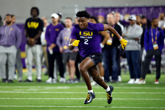 <p>Kyren Lacy played three seasons for the LSU Tigers before dying by suicide after being accused of causing a fatal car crash</p>