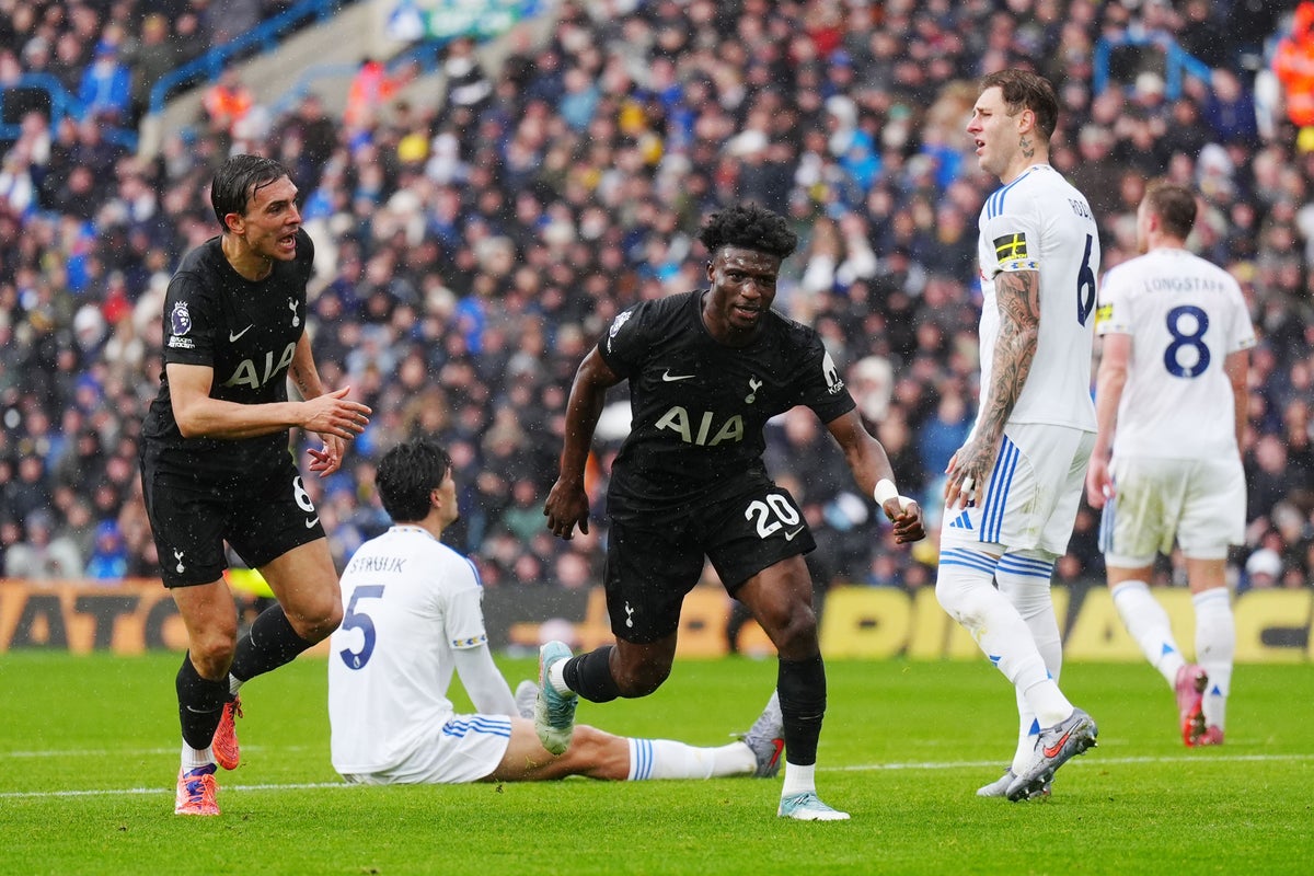 Tottenham Ends Leeds' 23-Game Unbeaten Elland Road Run with 2-1 Win