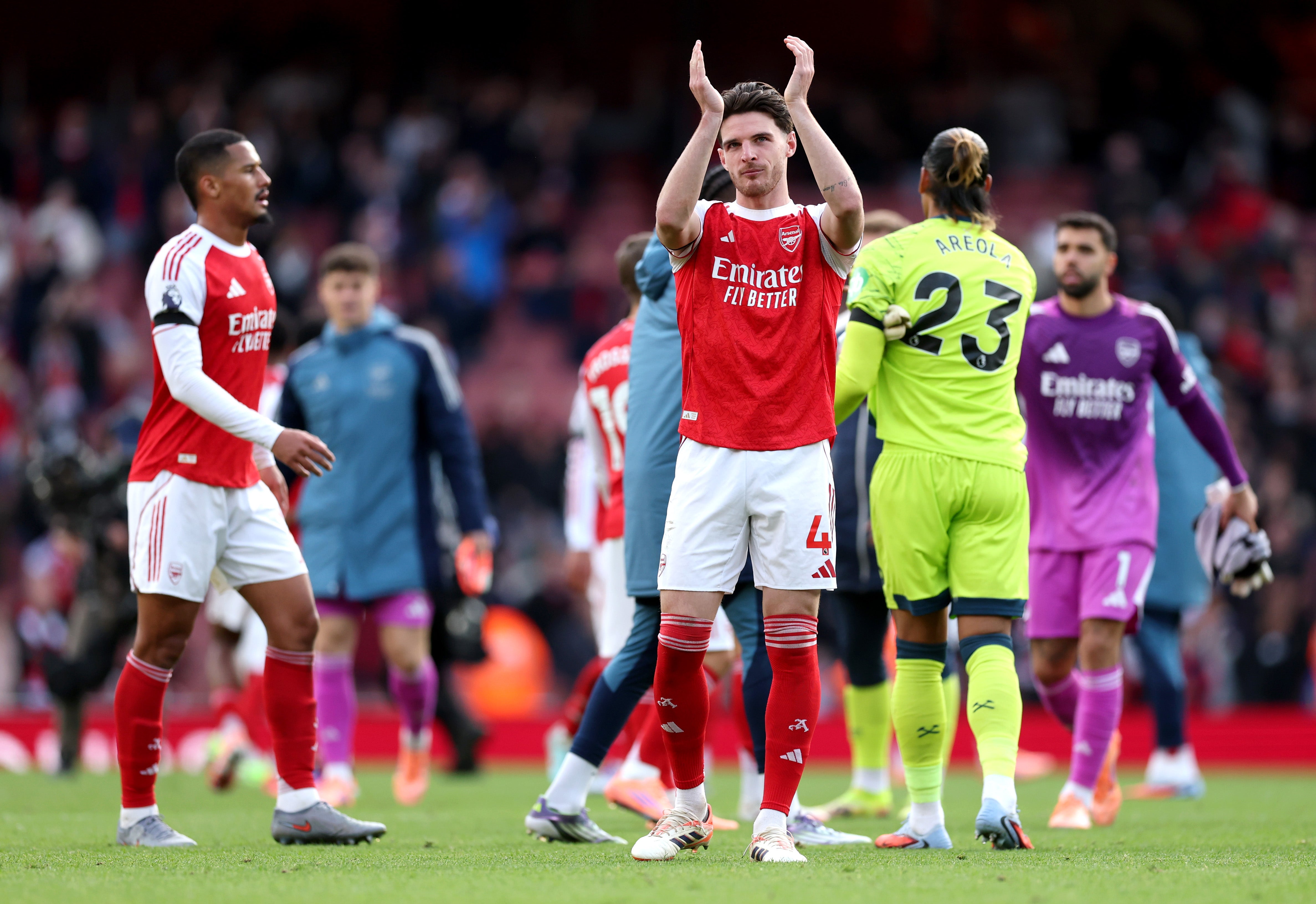 Rice desempenhou um papel fundamental na vitória do Arsenal contra seu ex -club
