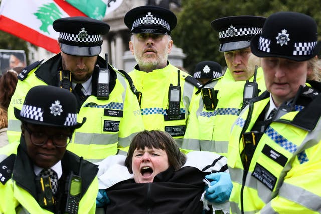 <p>Police officers have arrested 2,000 people in mass demonstrations since Palestine Action was banned</p>