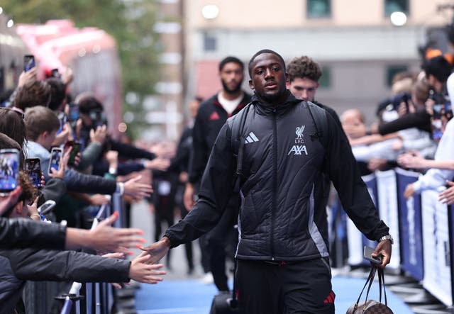 <p>Ibrahima Konate ‘felt his quad’ during the defeat at Stamford Bridge</p>