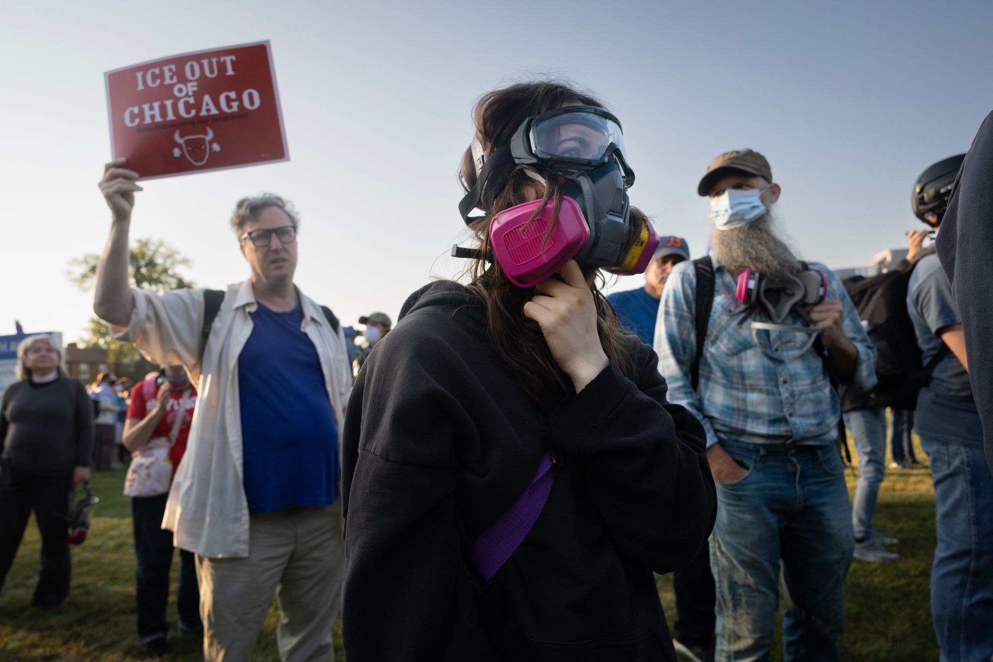 More troops are on the way to Chicago, Kristi Noem said Saturday, amid protests against ICE raids