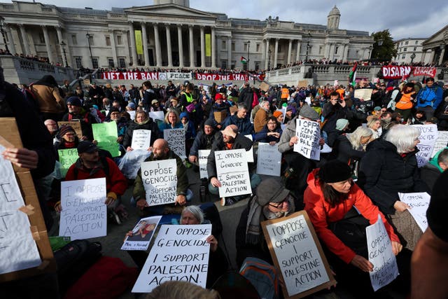 <p>A Palestine Action march at the weekend saw hundreds of people arrested in London</p>