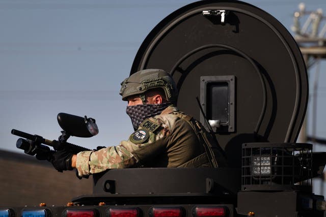 <p>A group of 10 cars reportedly ran into ICE agents Saturday in Chicago, resulting in them firing at an 'armed' woman</p>