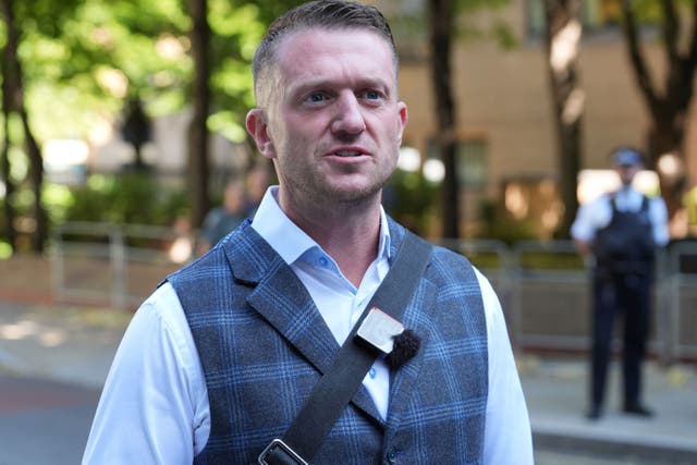 <p>Tommy Robinson – real name is Stephen Yaxley-Lennon – <strong><em> </em></strong>is currently a guest of the Israeli government</p>