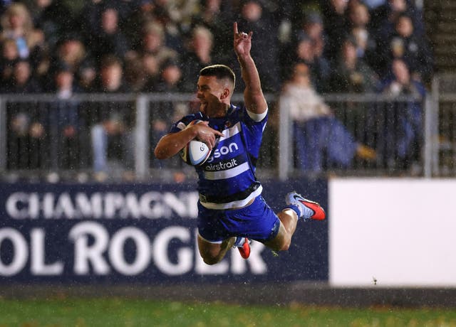 <p>Cameron Redpath went over for one of Bath’s four tries</p>