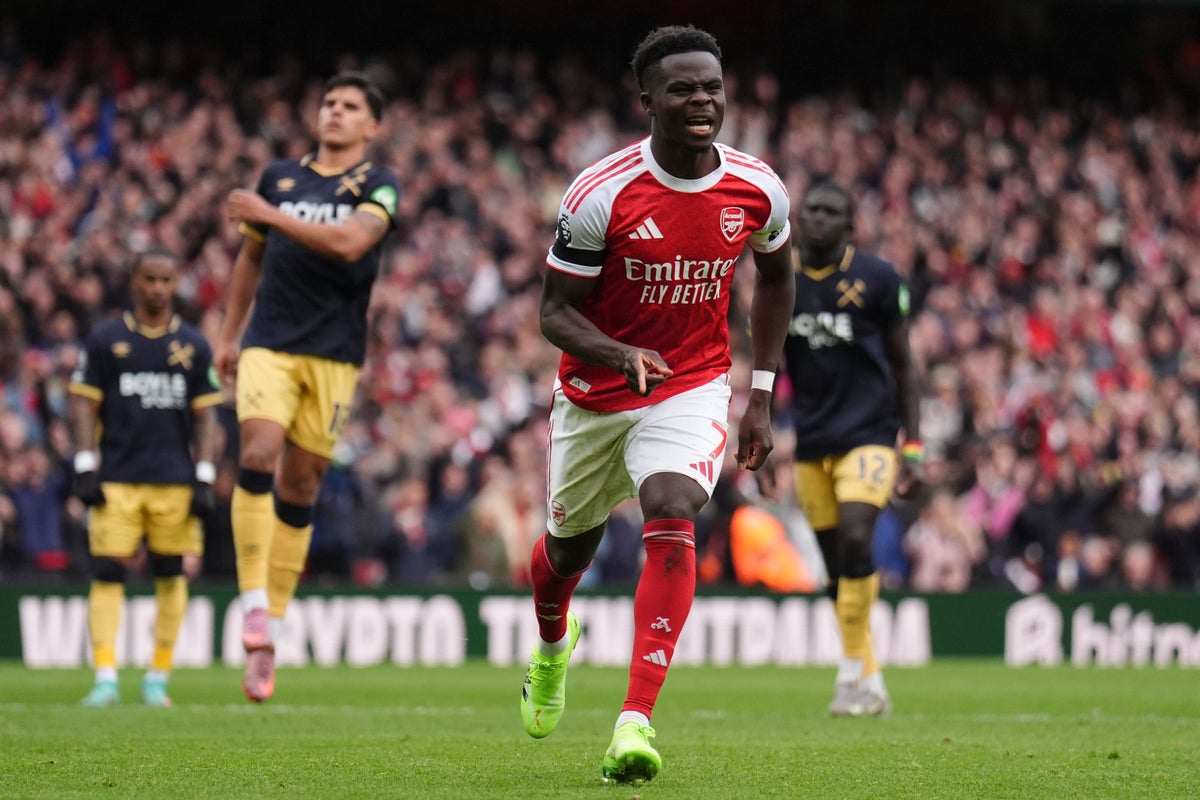 Bukayo Saka: Thierry Henry sent encouraging message before Arsenal beat West Ham