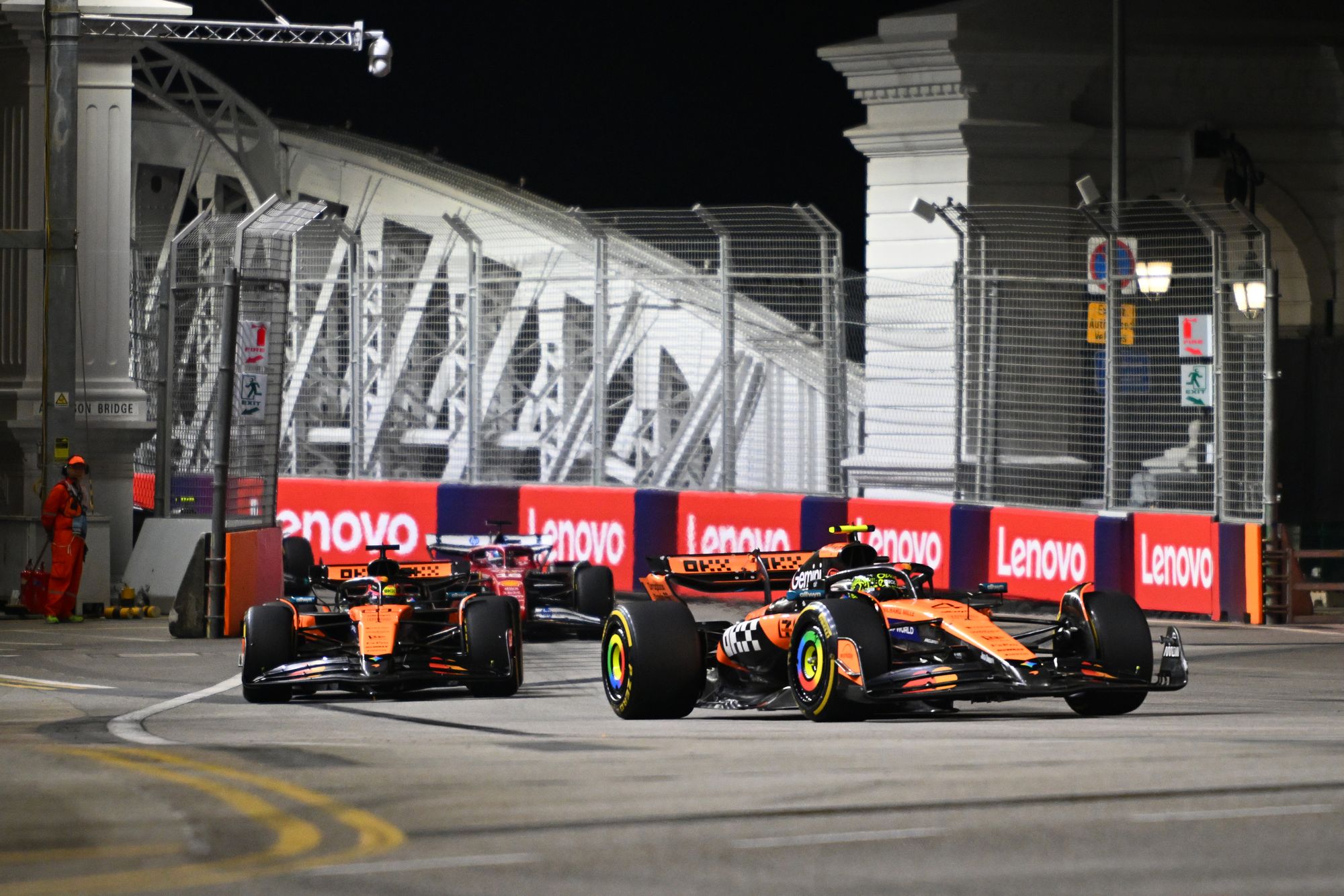 Lando Norris and Oscar Piastri collided at the start