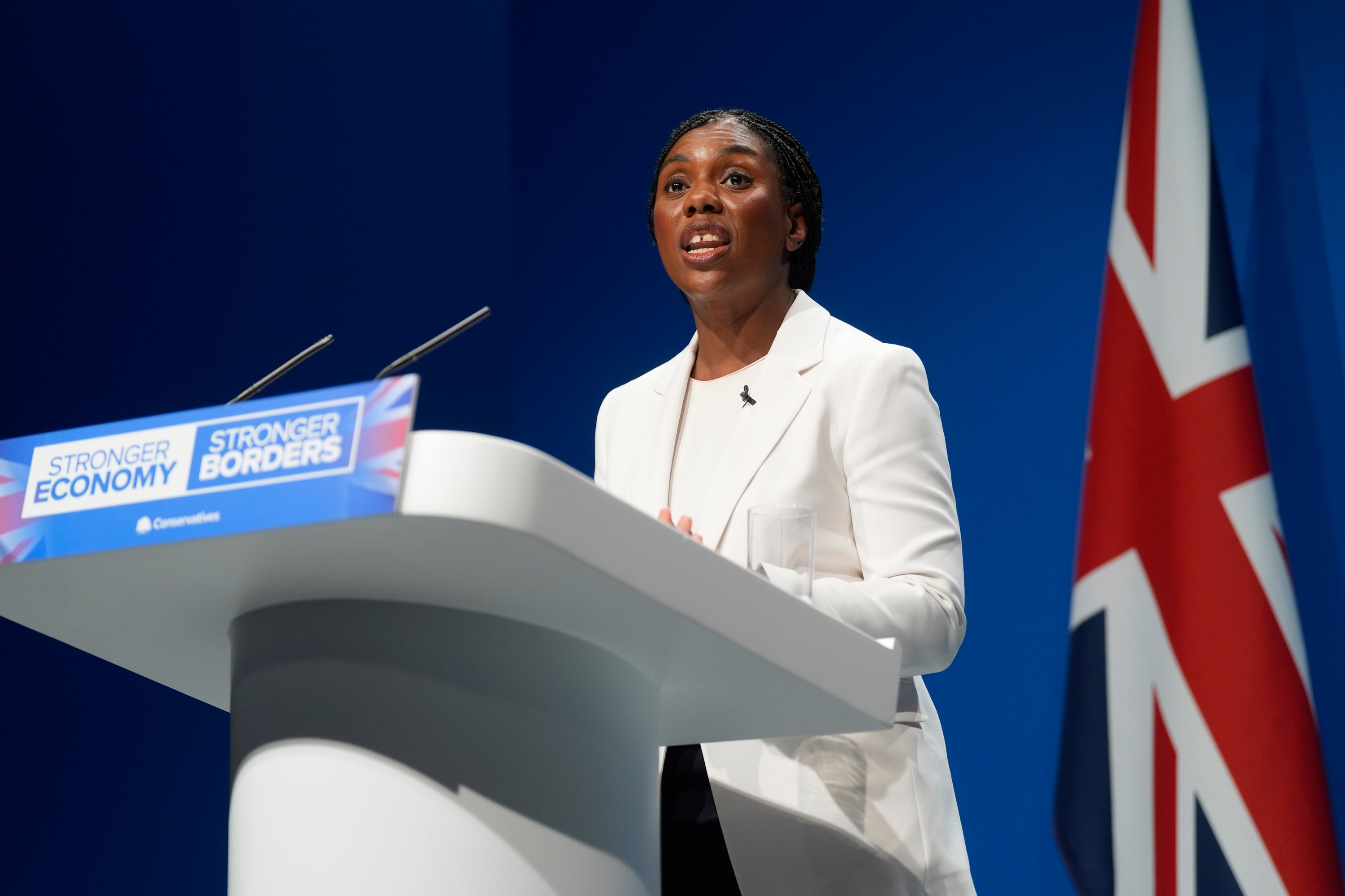 Badenoch told the Tory party conference on Sunday that the UK would leave the ECHR if she was elected