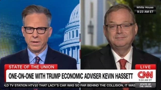 <p>Kevin Hassett warned that the White House would make a decision Monday based on whether Democrats returned to the table for shutdown negotiations</p>