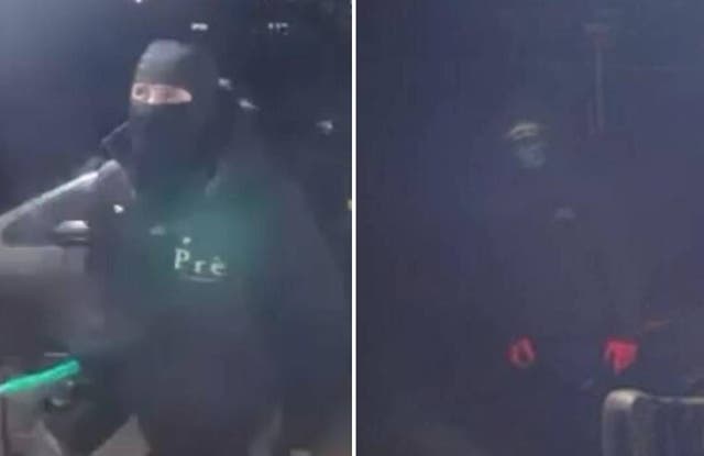 <p>Two people Sussex Police want to identify in connects with the suspected arson attack on a mosque in Peacehaven</p>