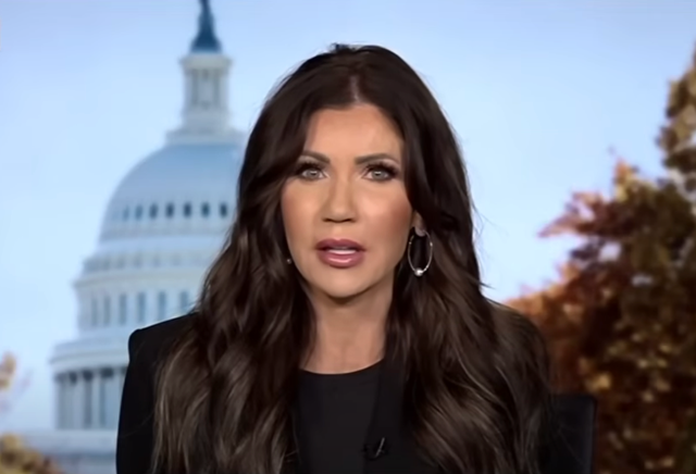 <p>Secretary of Homeland Security Kristi Noem recently claimed that drug cartels were targeting ICE agents</p>