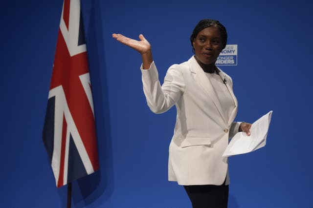 <p>Conservative Party leader Kemi Badenoch admited the party has a ‘mountain to climb’ during her speech to the conference</p>